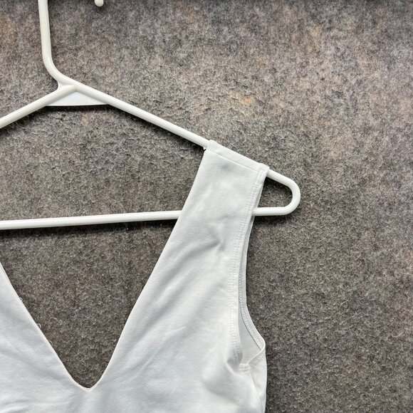 Free People Bodysuit Womens Small White Stretch One Piece Swimsuit Takahashi - Picture 9 of 10